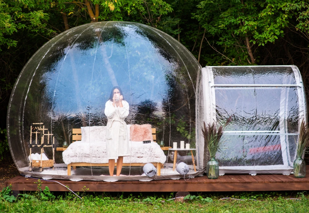 romantic bubble tent